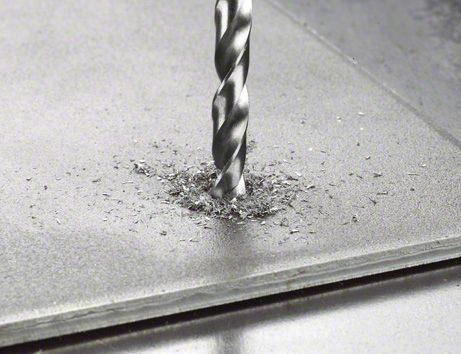 Metallbohrer Ø4,5mm zyl.Steckachse 47/4,5mm f.Edelstahl f.Stahl