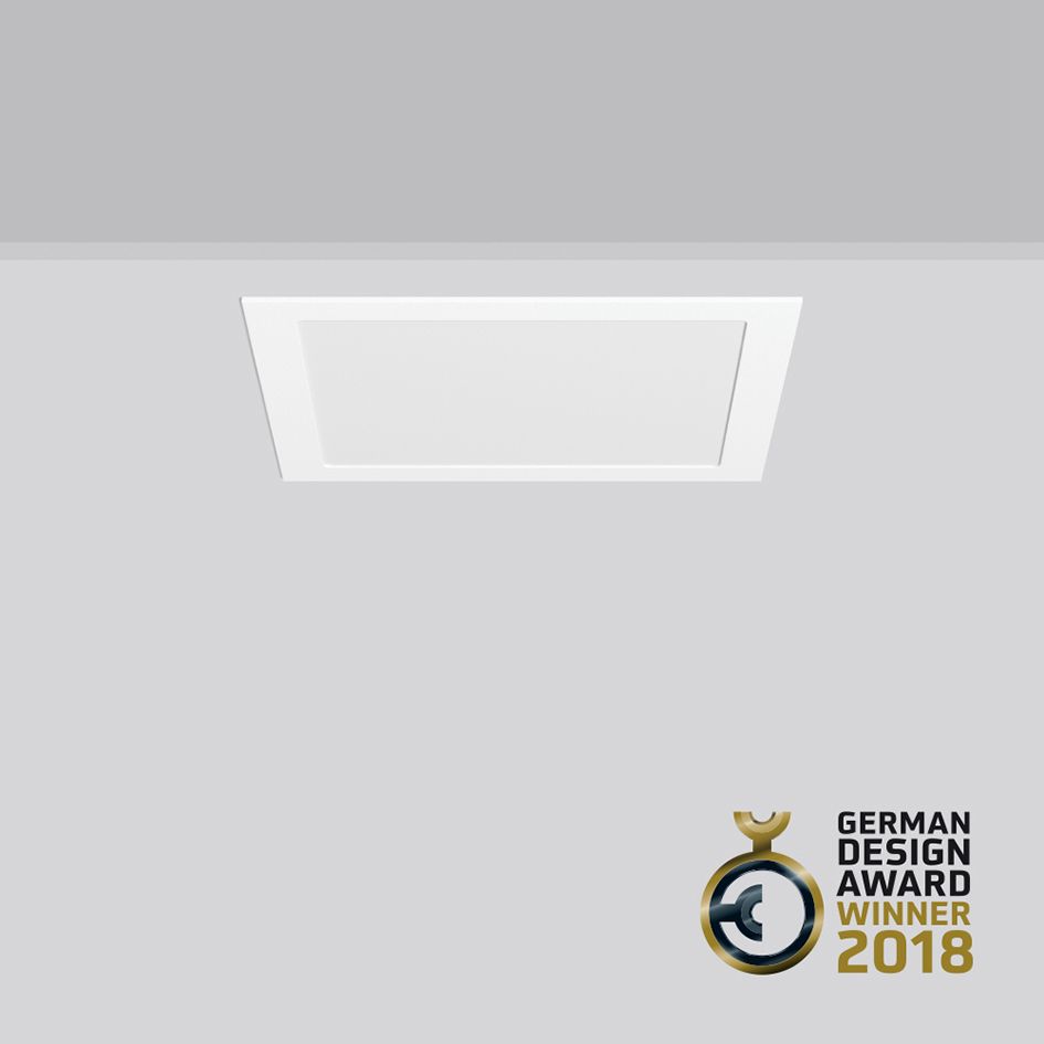LED-Einbaustrahler 17W ToledoFlat 3000K 1650lm Konv 1LED Alu IP54 ws mt