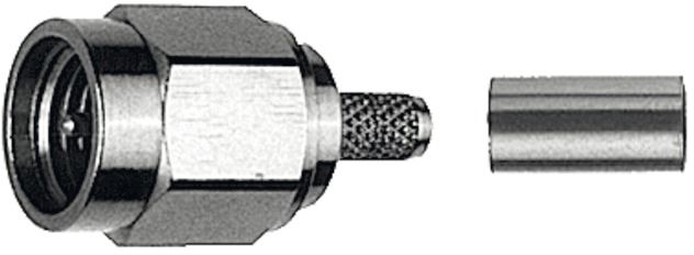 SMA-Stecker Rundkabel 50O Löt/Crimp 50Ohm