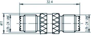 Koax-Kupplung Mini-UHF Buchse/Buchse 50Ohm ger