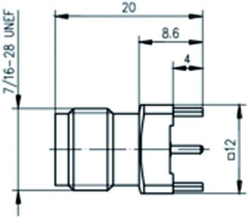 TNC-Buchse Rundkabel 50Oh