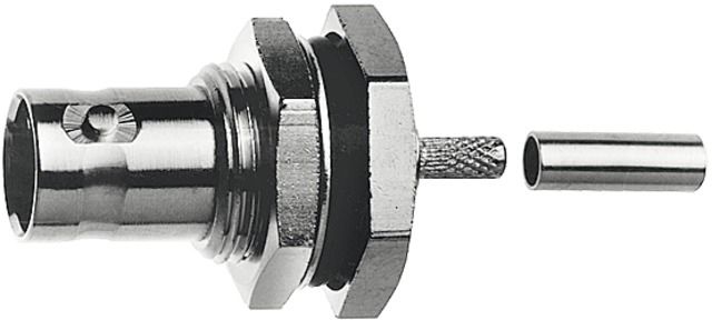 BNC-Buchse Rundkabel 75Oh Crimp/Crimp