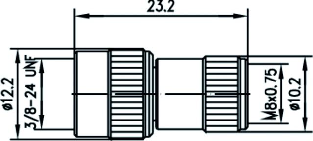 Koax-Kupplung F Stecker/Stecker 50Ohm ger