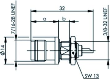 TNC-Buchse Rundkabel 50Oh