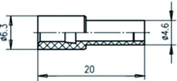 Knickschutz Koax-Typen Rundkabel sw Ø2,5mm Kst