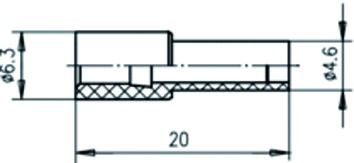 Knickschutz Koax-Typen Rundkabel ge Ø2,5mm Kst