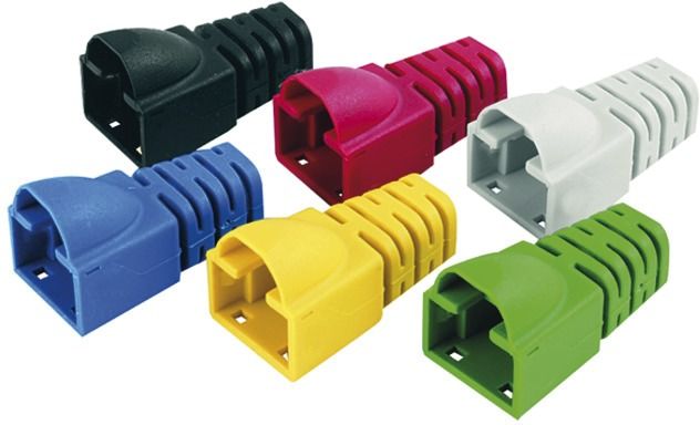 Knickschutz RJ-Typen Rundkabel rt Ø6,3mm Kst