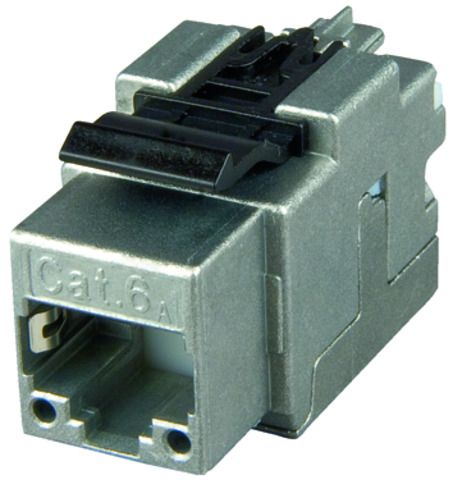 Modular-Buchse Cat6 RJ45 22-26AWG Schirm Feldkonf Litze massiv Schneidklemme IDC