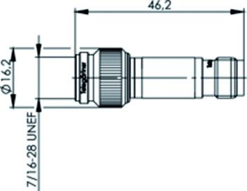 Koax-Kupplung TNC Stecker/Buchse 10Ohm ger