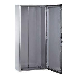 Standschrank VA IP55 B1600xH1800xT400mm m.MPL Scotch Brite