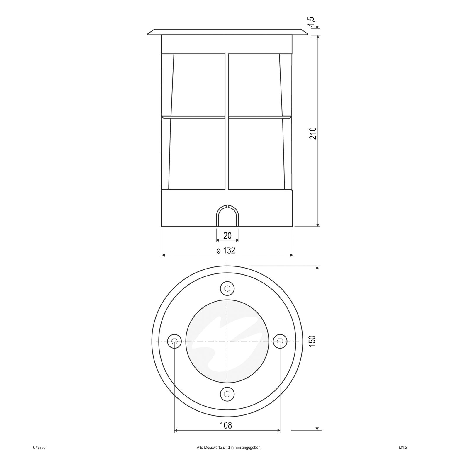 Bodeneinbauleuchte HV 35W 230V IP67 GU10 edst