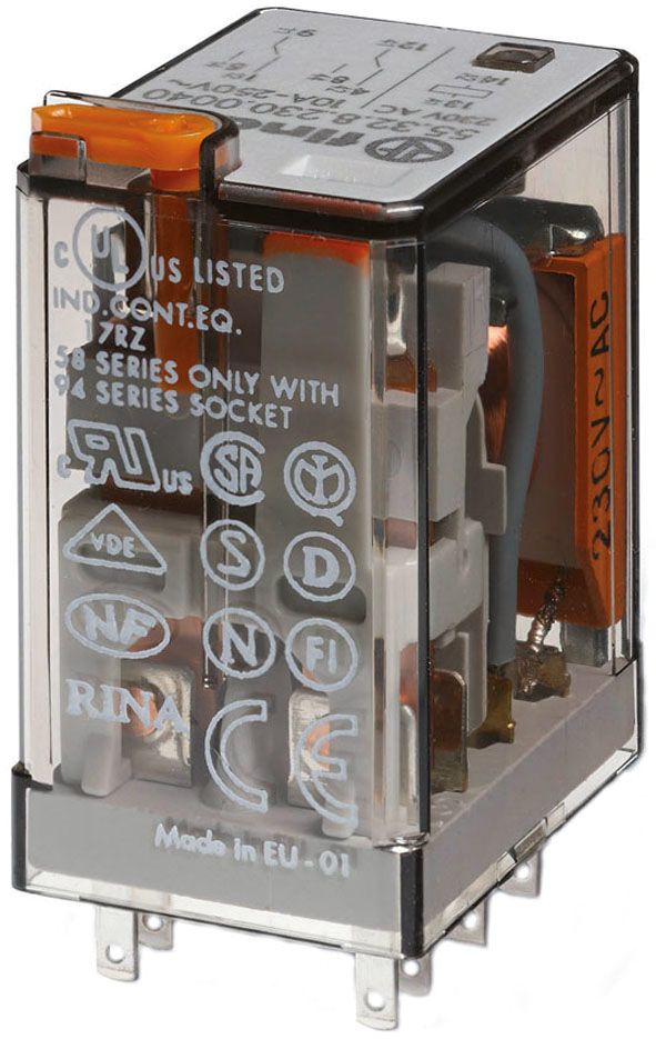 Schaltrelais 230V/AC 2W IP20 Steckanschl 20,7x37,2x27,7mm