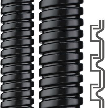 Metallschutzschlauch ST SPR-PVC-AS PVC Ø17mm Polyvinylchlorid (PVC) IP68 sw