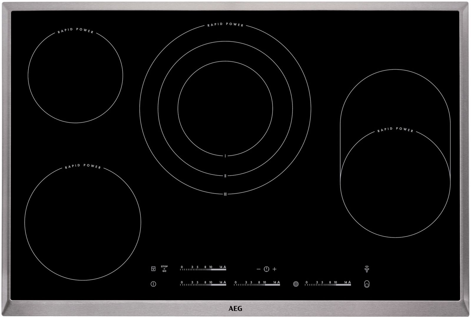 Glaskeramikfeld autark Bräterz 766x516mm