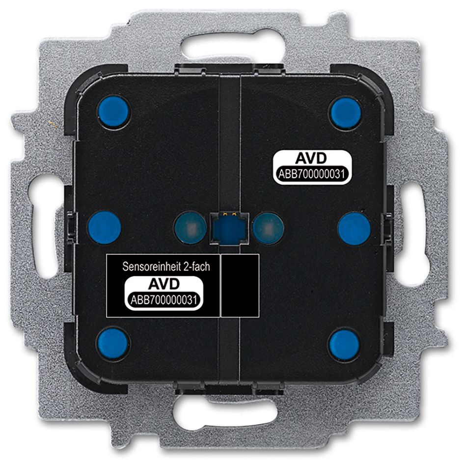 Tastsensor free@home UP sw 2f 4pkt Mit Busankopplung m.LED-Anz