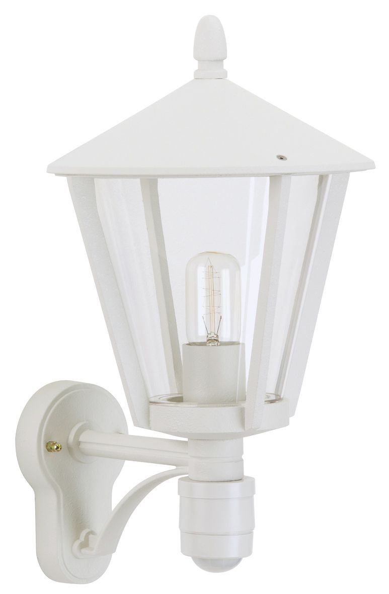 Sensorleuchte 57W HV ws IP44 E27 BWM Ø260x320mm