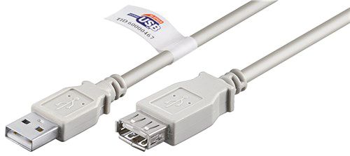 HighSpeed-Kabel 5m USB-A Stecker Buchse 4p