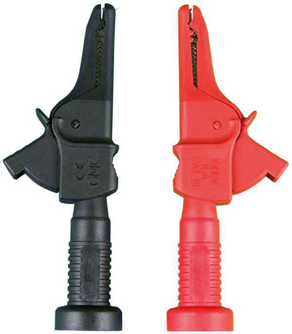 Krokodilklemme 4mm/Sich PVC 16A CAT.III 4 mm Sicherheitsstecktechnik