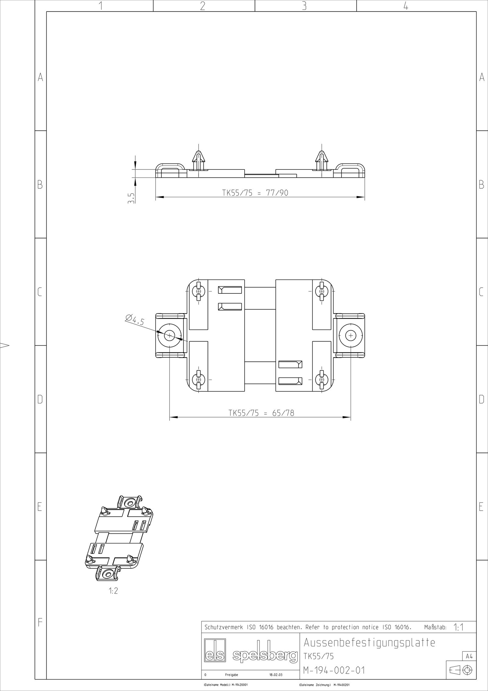 Außenbefestigung Ersatzteil Zubehör