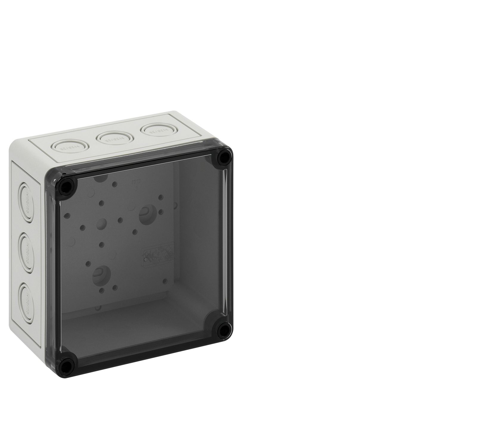 Leergehäuse Kst IP66 B130xH130xT75mm ET63mm geschl