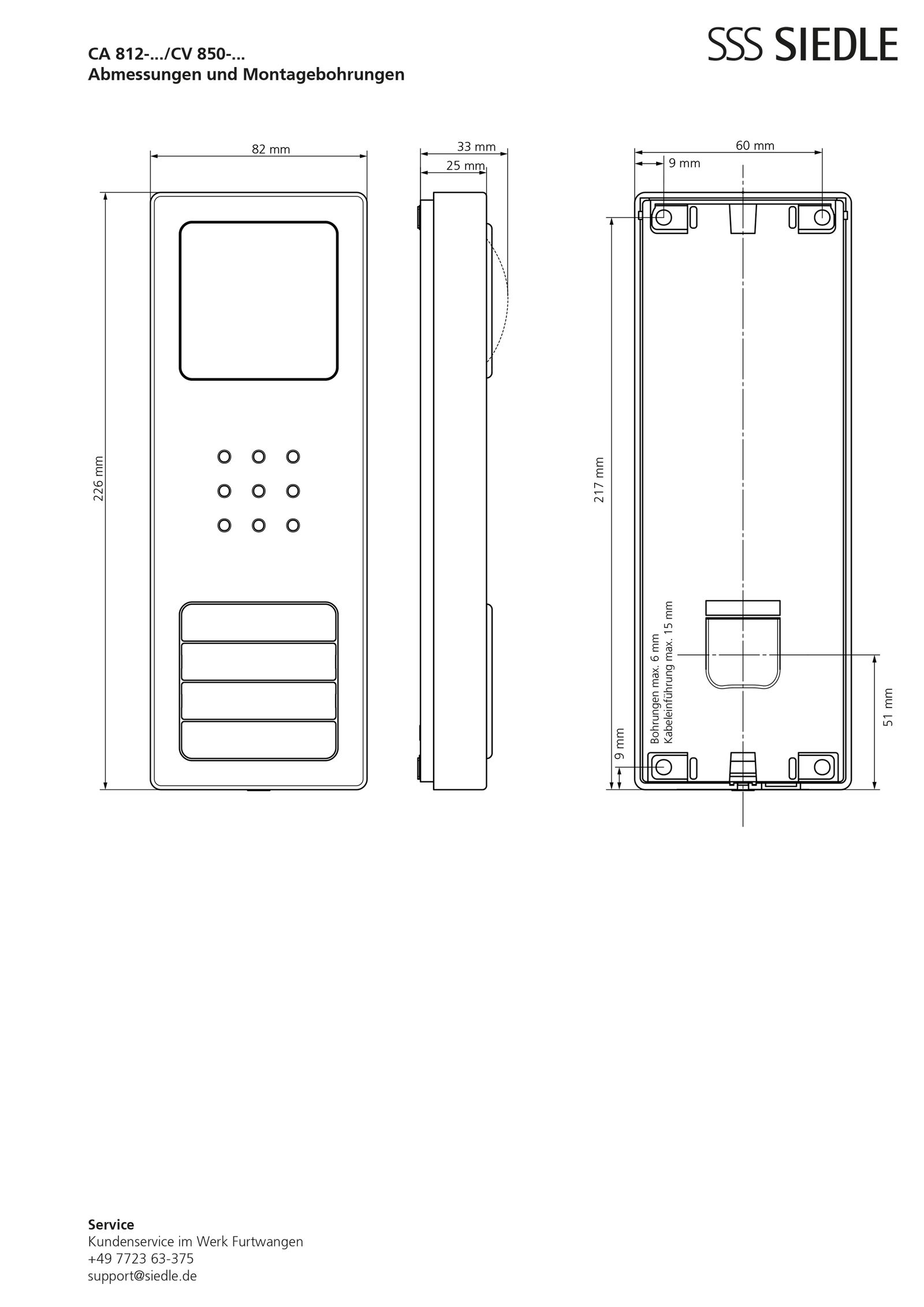 Schraubendreher 10x6x80mm f.Türstation