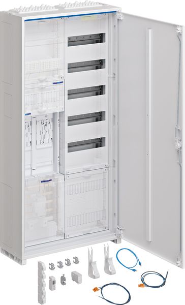 Komplettschrank AP/UP 2Z eHZ 2Feld IP44 SS_5p 1100x550x205mm