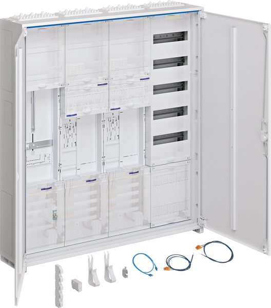 Komplettschrank AP/UP 2Z eHZ 4Feld IP44 SS_5p 1100x1050x205mm