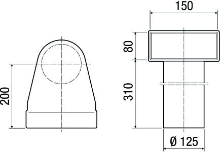 Luftkanalreduzierstück ST