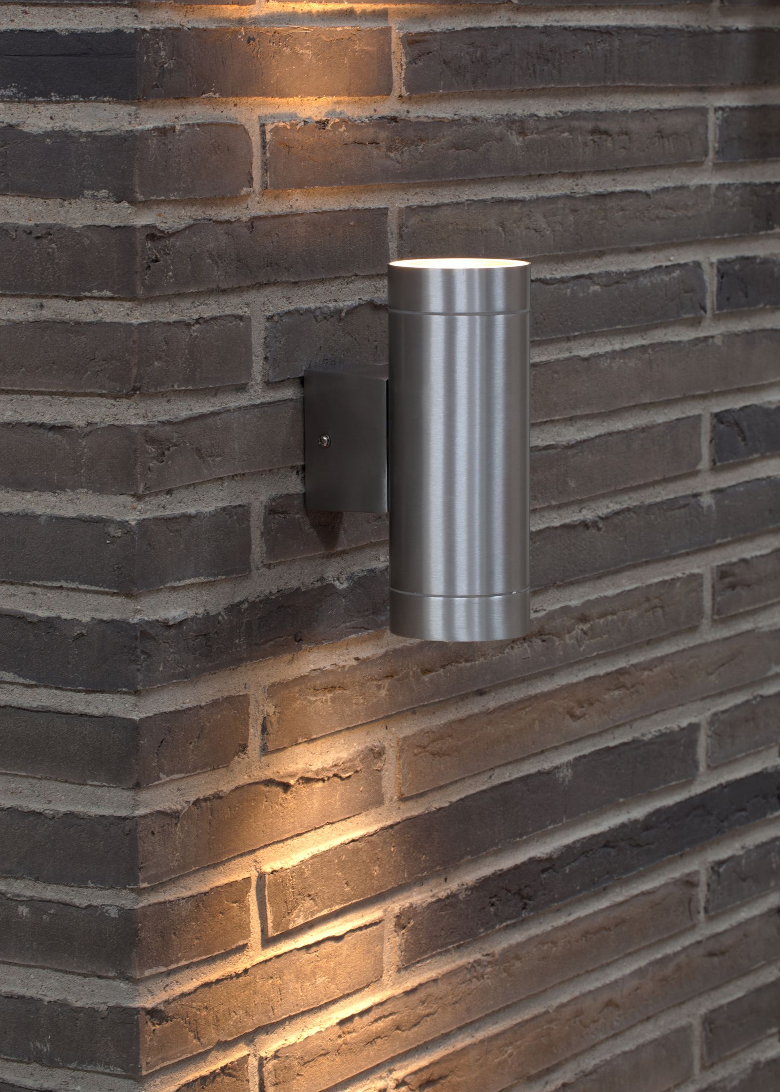Up/Down Leuchte Tin Maxi 70W HV alu IP54 UP and Down GU10 Ø75x195mm