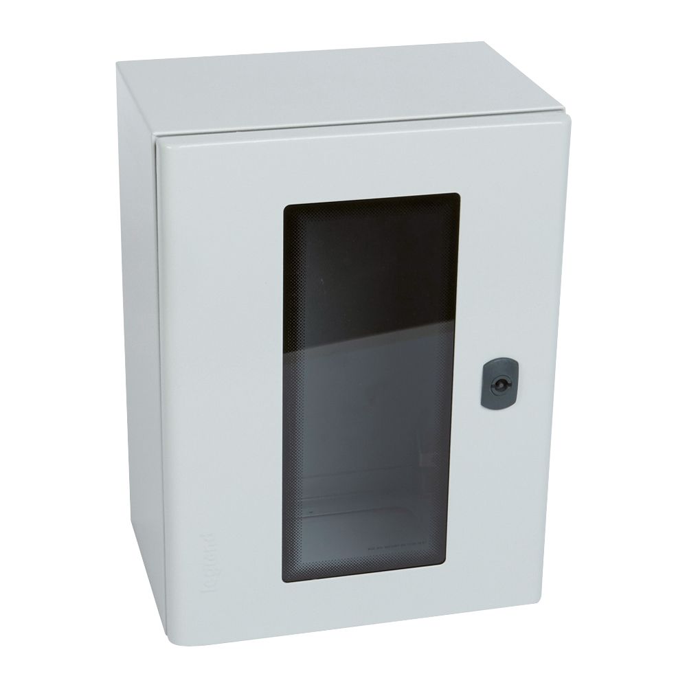 Schaltschrank ST IP66 B300xH400xT200mm m.MPL lack RAL7035 Mit Sichttür
