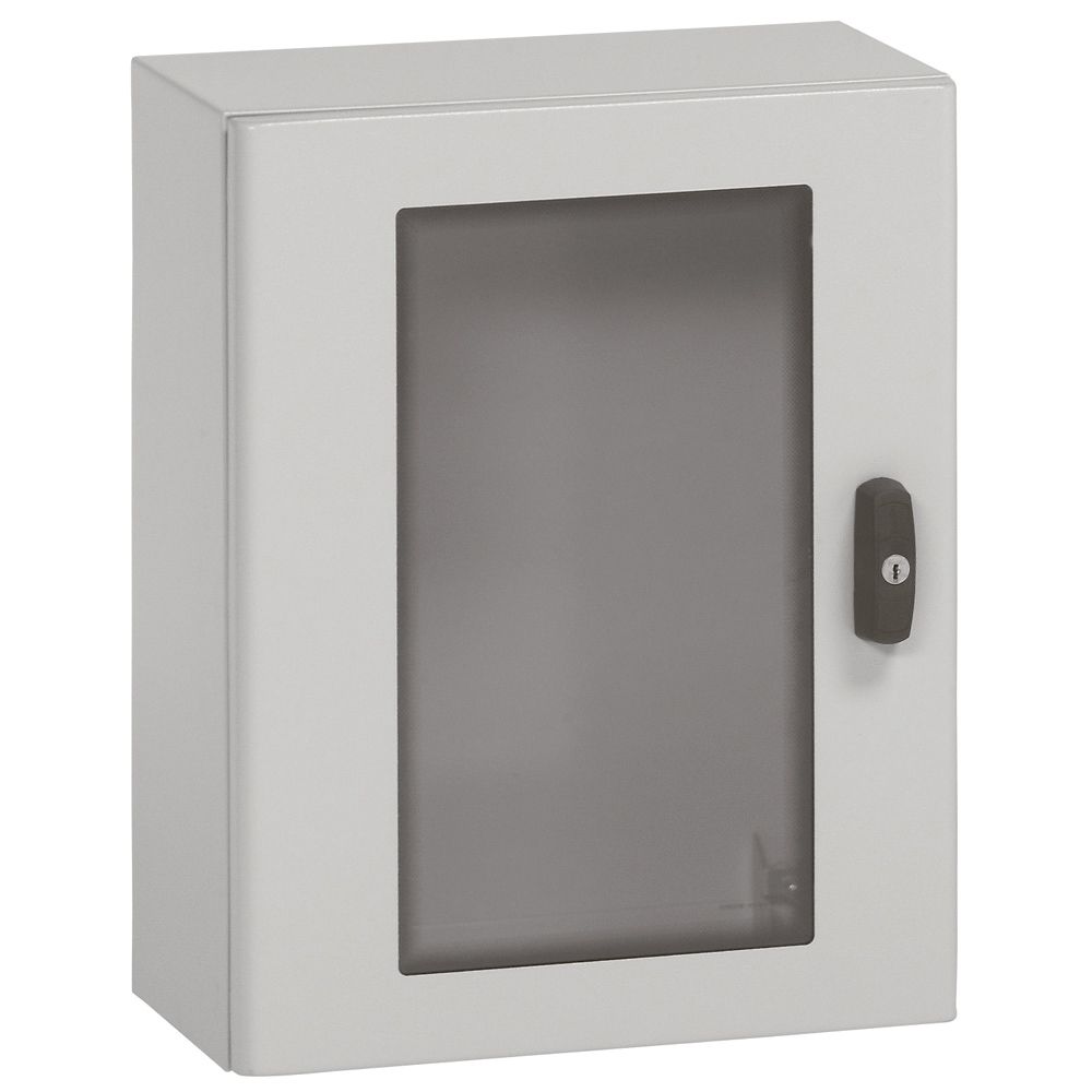 Schaltschrank ST IP66 B800xH1000xT300mm m.MPL lack RAL7035 Mit Sichttür