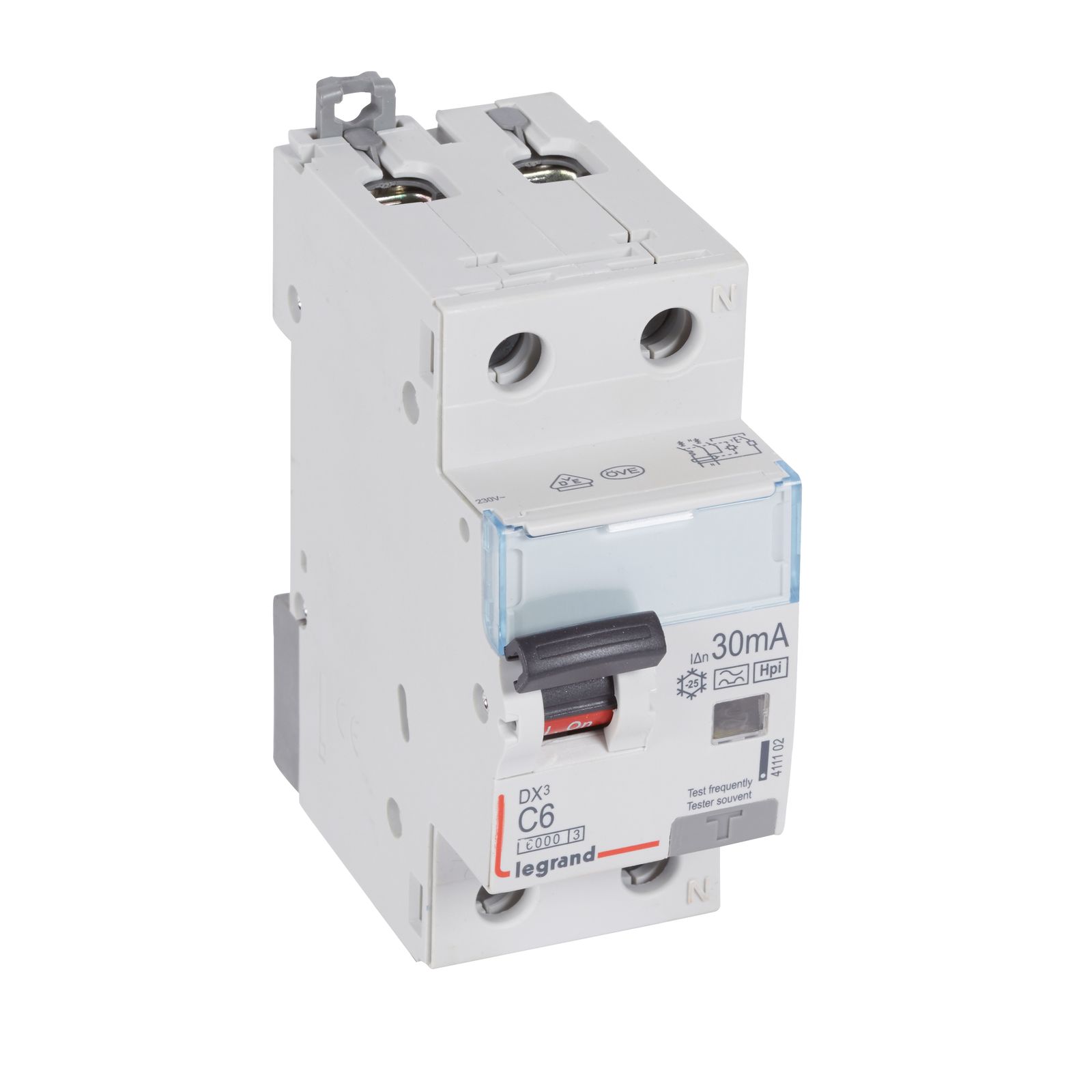FI/LS-Schutzschalter C6 DX3 1p+N 0,03A A 6kA 2TE 230V