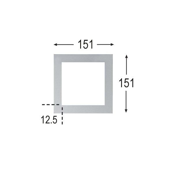 Einbaurahmen ws Scene 1 Alu