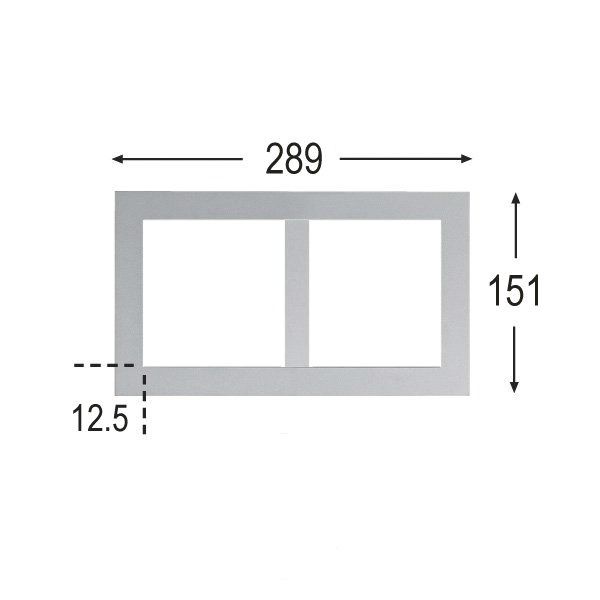 Einbaurahmen ws Scene 1 Alu