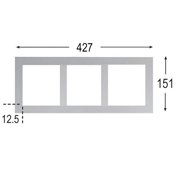 Einbaurahmen ws Scene 1 Alu