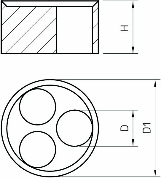 Dichtring Kst 10mm 3Durchf