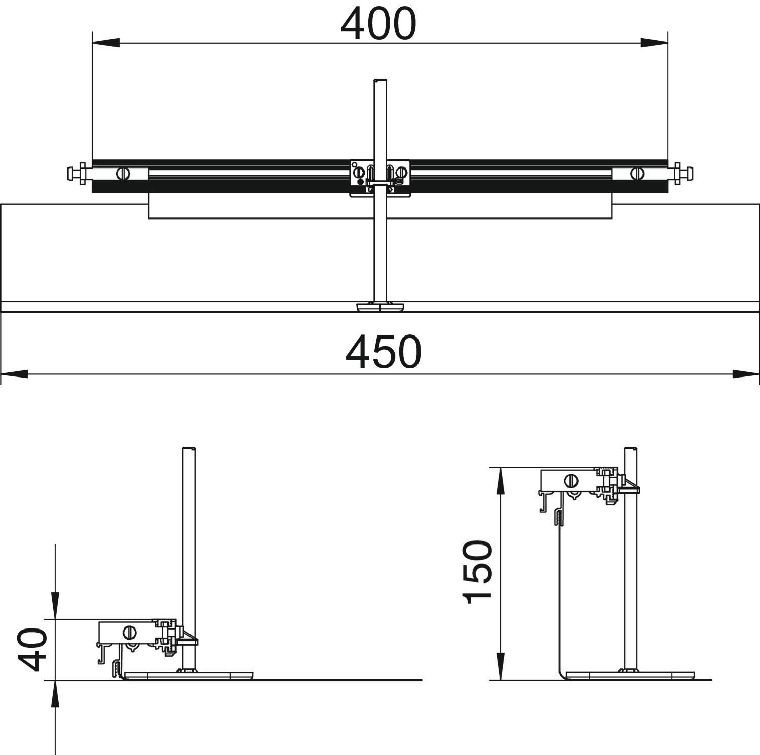 Endstück UF-K 40x400mm