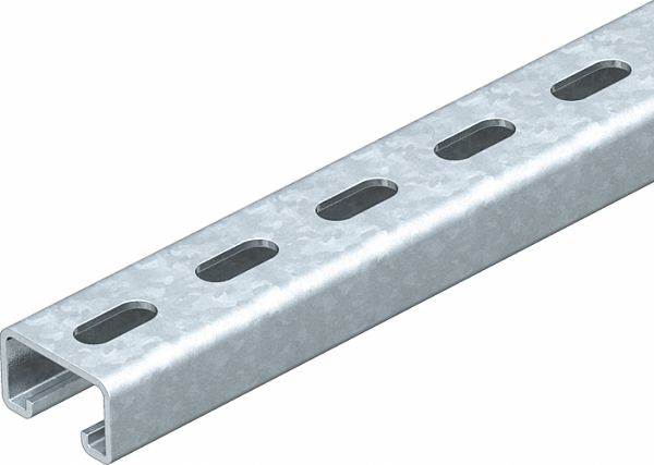 C-Profilschiene ST 3000x50x30mm 22mm D3mm Rück_gel
