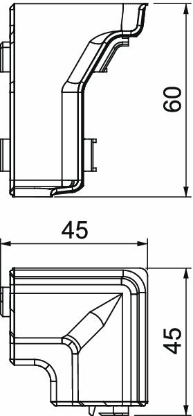 Inneneck SL-K Kst 50mm SLL rws RAL9010 HFT