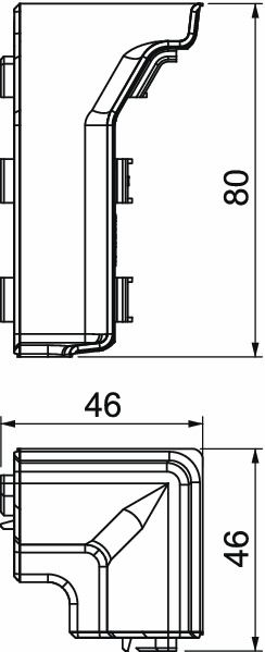 Inneneck SL-K Kst 70mm SLL rws RAL9010 HFT