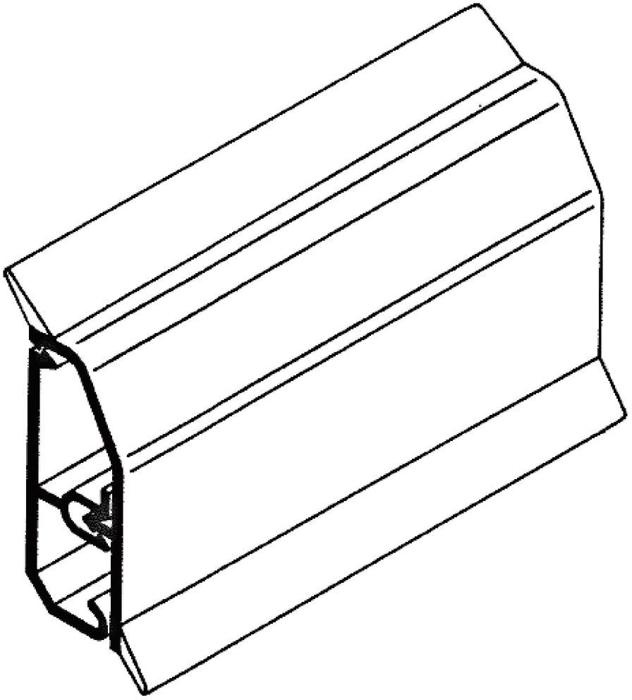 Sockelleistenkanal Kst SL-L 50x20x2000mm ws 1trennw 580qmm