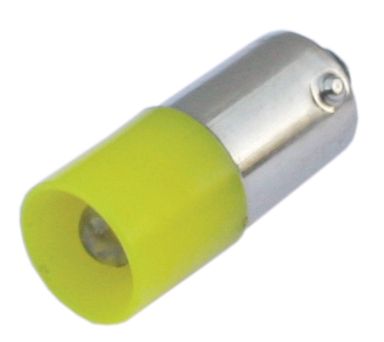 Kleinlampe 0,4W BA9s 235V gn Röhre Ø10x25mm einseitig gesockelt