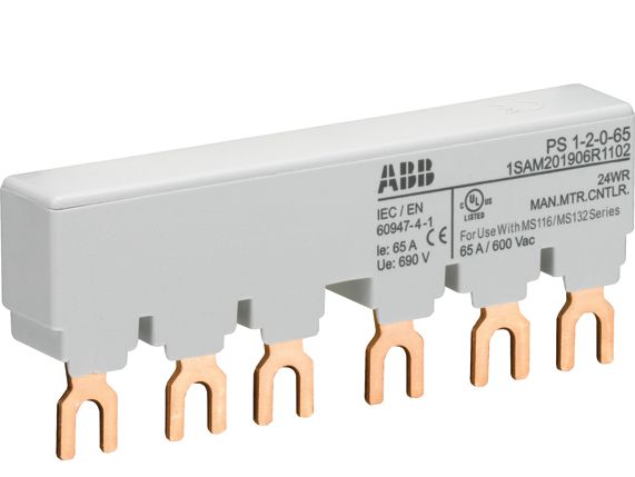Phasenschiene 3ph 176,5mm 10qmm 65A Gabel Isoliert