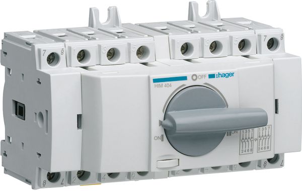 Lastumschalter 4p 40A IP20 f.Verteilereinb lang.Drehgriff