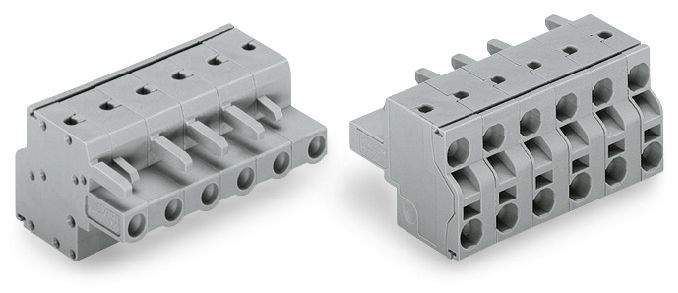 Klemmleiste 4p gr Serie 231 16A Thermopl 0,2-2,5qmm 7,5mm Federzugans