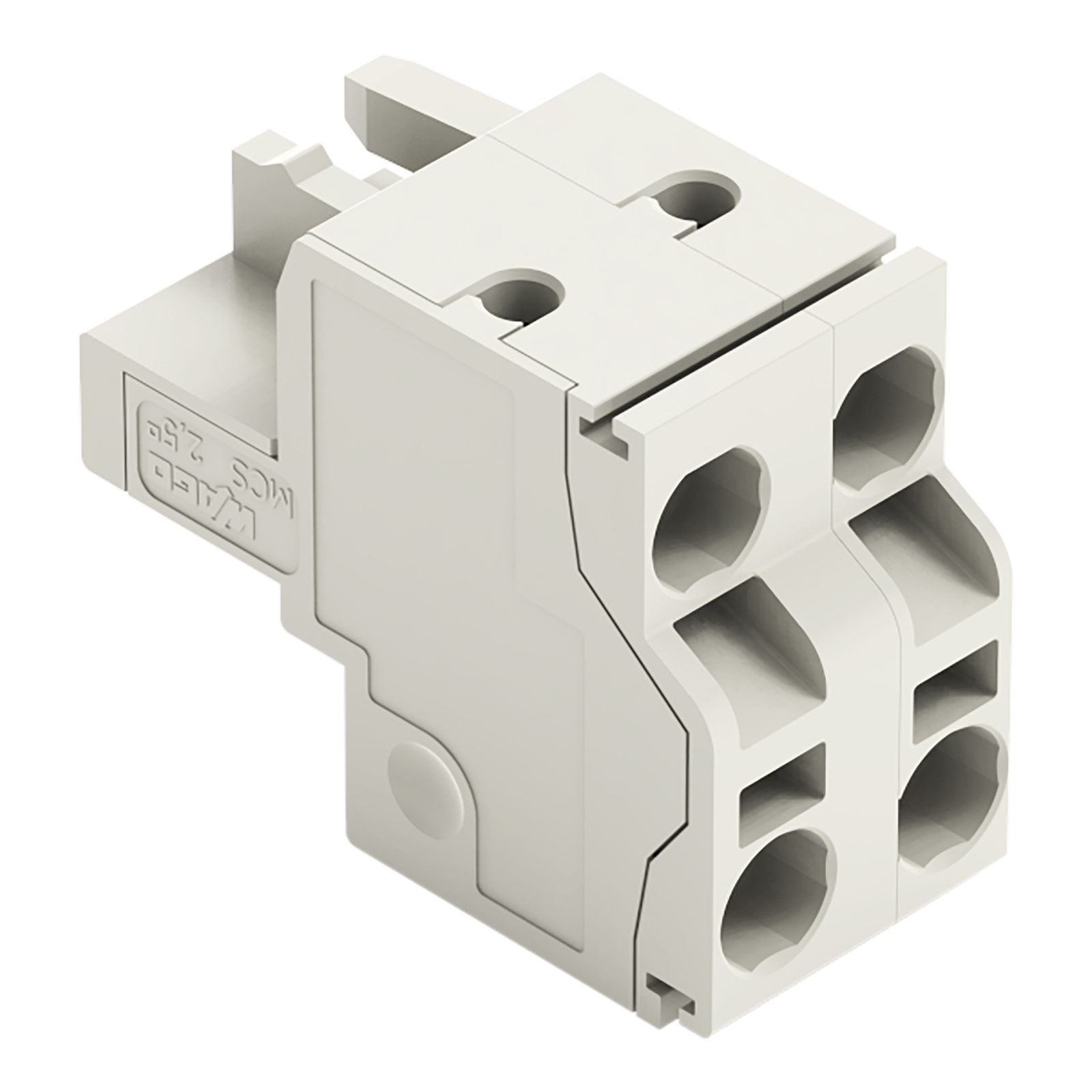 Klemmleiste 2p lgr Serie 721 16A 7,5mm 0,2-2,5qmm Thermopl Federzugans