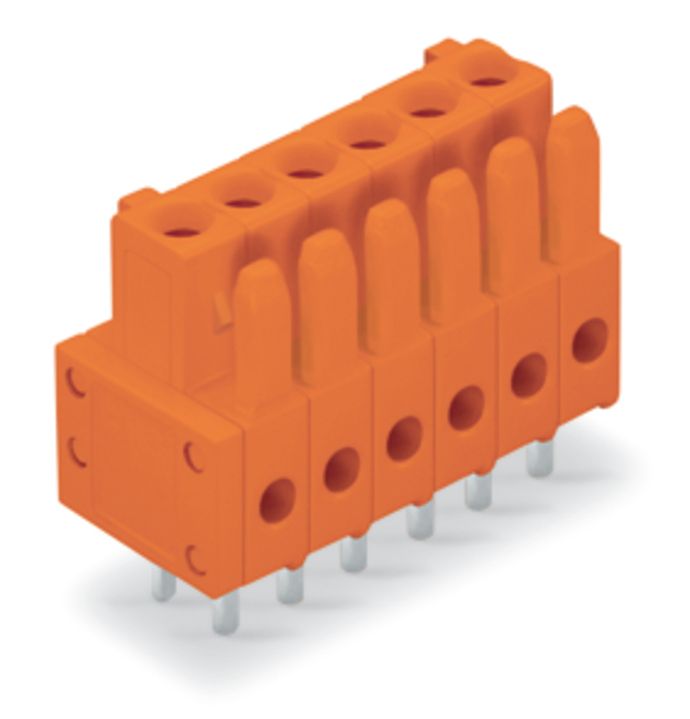 Platinenstecker Stift 6p Serie 734 or 1re 3,81mm Zinn Löt frei