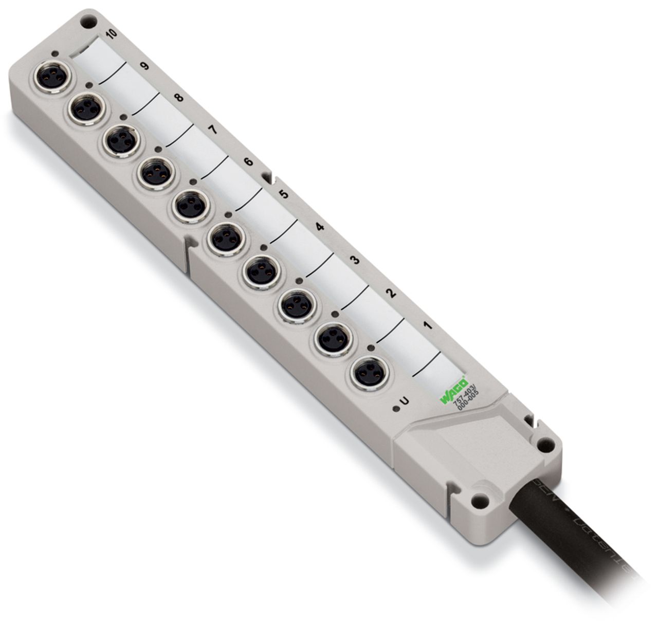 Verteiler Sensor/Aktor Serie 757 32V M8 10Steckpl 3p