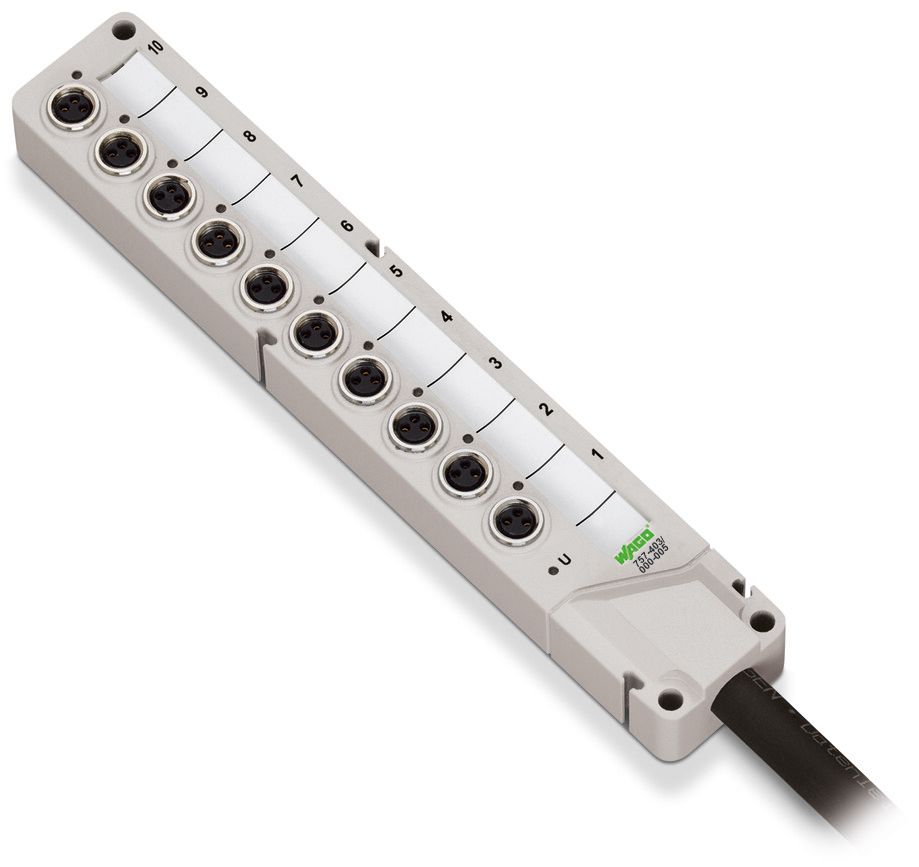 Verteiler Sensor/Aktor Serie 757 32V M8 4Steckpl 3p