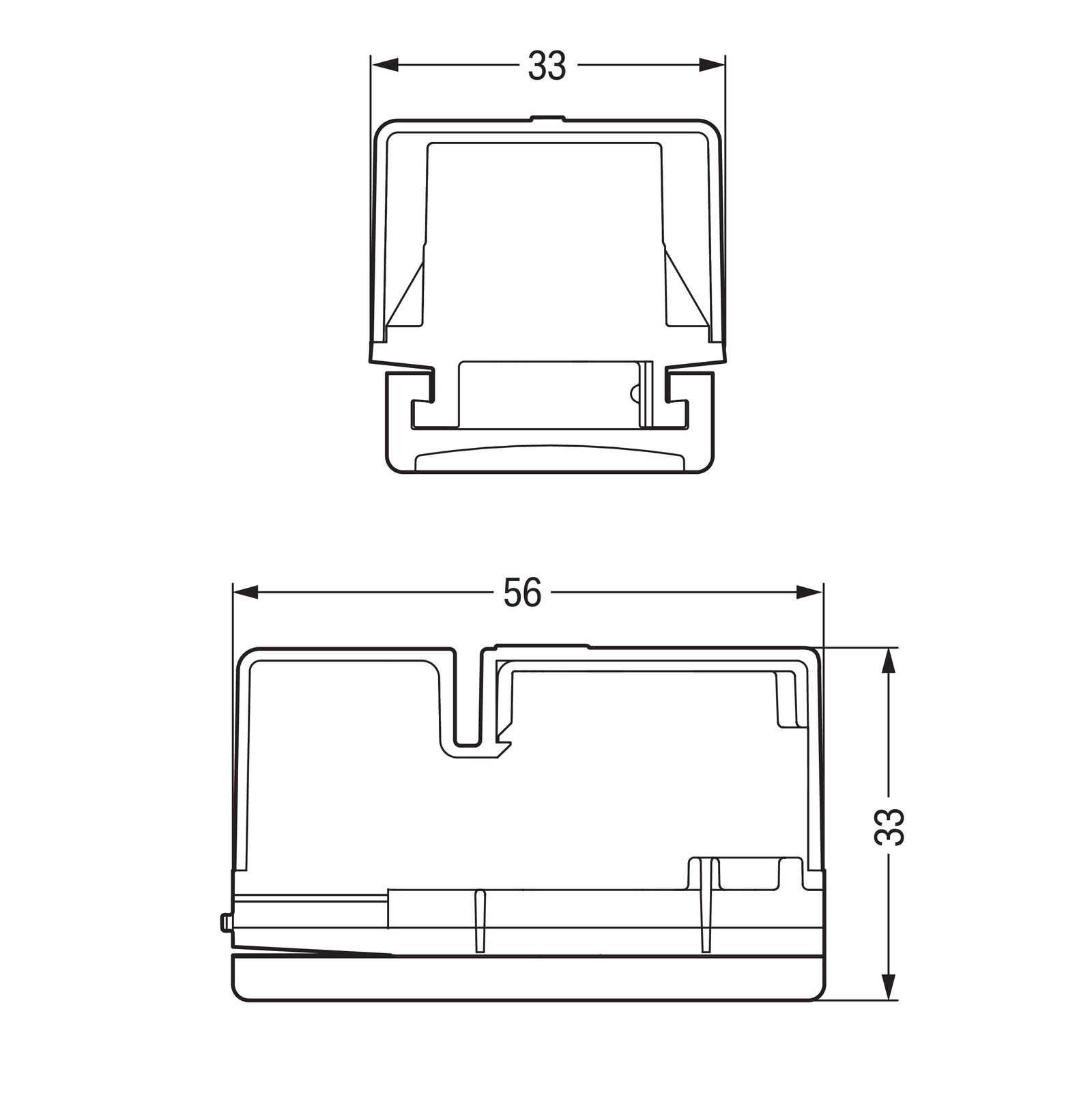 Flachleitungsadapter Serie 896 3p 250V 0-2,5qmm 24A gr Einspeisung